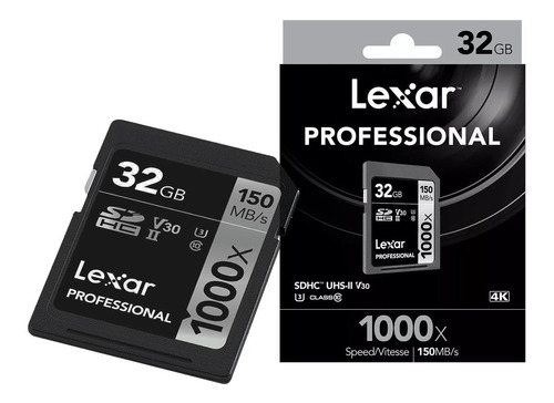 Memoria Camara Lexar 32gb Sdhc 4k Fullhd 150mbps Original 