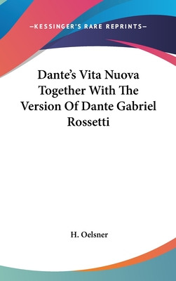 Libro Dante's Vita Nuova Together With The Version Of Dan...