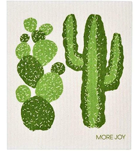 Mas Joy Paño De Cocina Sueco Cactus Ecofriendly Juego De 2