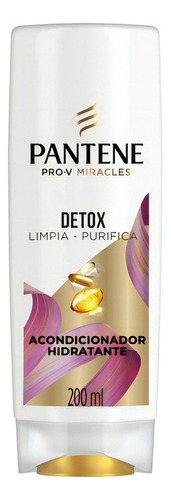 Acondicionador Hidratante Pantene Pro-V Miracles Detox Limpia - Purifica 200 ml