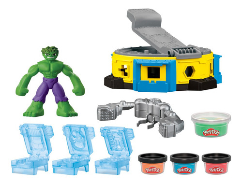 Play Doh Marvel Set De Juego Hulk Aplasta Y Moldea. Impotado
