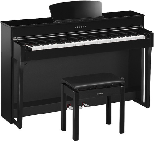 Piano Digital Yamaha Clavinova Clp 635 Pe Ebony Com Banco