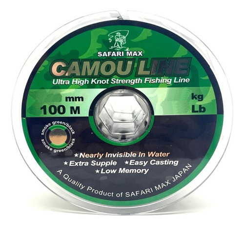 Nylon Otoni Camou Line 0.40mm 100m 19.6kg Japon Baja Memoria