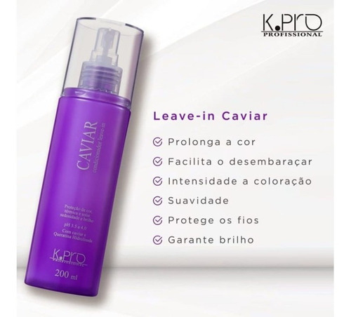 K.pro Caviar Leave-in Spray 200ml Proteção Térmica E Uv200ml