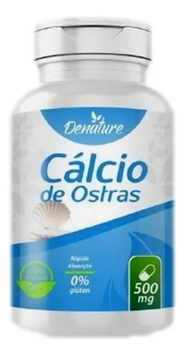 Calcio de ostra, 500 mg, 100 cápsulas, desnaturaliza - Salud ósea