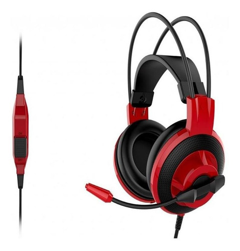 Fone De Ouvido Gamer De Alta Precisão Msi Ds501 Confortável Cor Vermelho