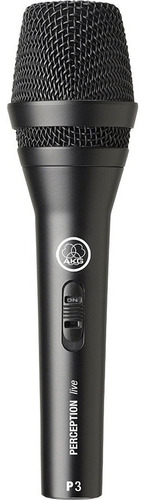 Micrófono AKG P3 S Dinámico Cardioide color negro