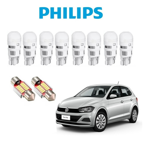 Kit Led Philips Interno Polo Virtus Highline