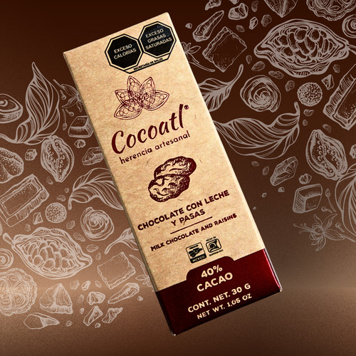 Cocoatl 16 Barras De Chocolate 30g - Pack Variado