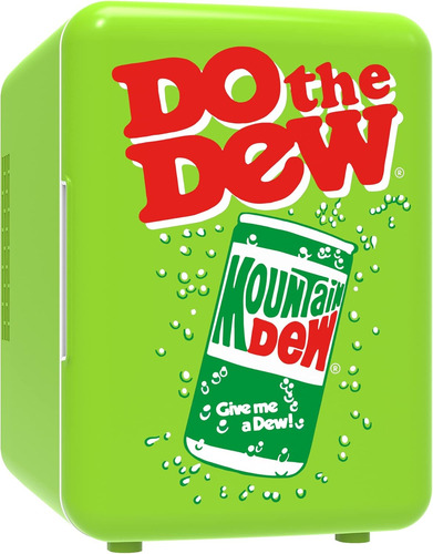 Mis151md Mountain Dew Retro, Mini Nevera Portátil Compacta