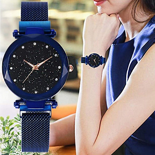 Reloj Relojes Mujer Iman Para Dama Mayoreo Proveedor Diseños Color de la correa Azul
