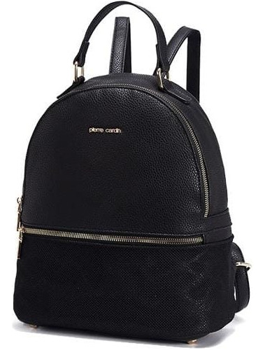 Mochila Pierre Cardin Cuero Mujer Dama Urbana Cuero Elegante