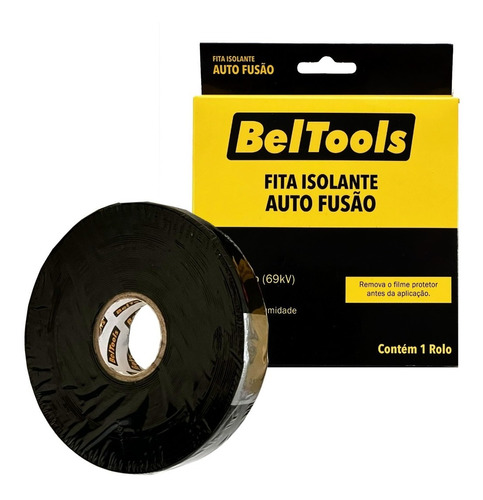 Fita Isolante Auto Fusão 19mm X 5 Metros Beltools