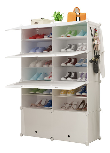 Mueble Zapatera Modular 8 Niveles Organizador Armable Multiu