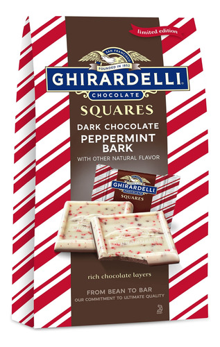 Ghirardelli Squares Chocolate Amargo C/ Peppermint Bark 126g