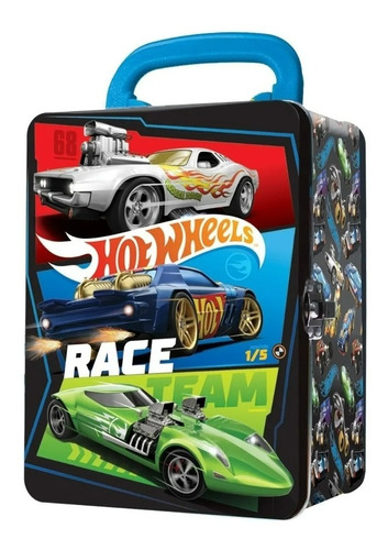 Hot Wheels Car Case Valija Porta Autos De Metal Original