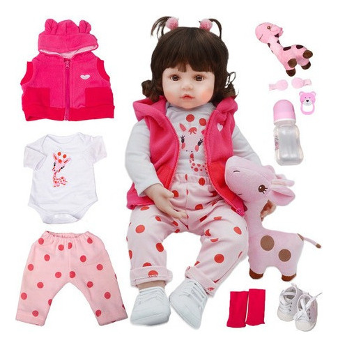 Bonecas De Silicone Realistas Renascidas Baby Reborn 48 Cm