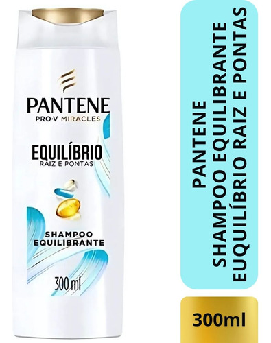 Shampoo Pantene Pro-v Miracles Equilíbrio Raiz Pontas 300 Ml