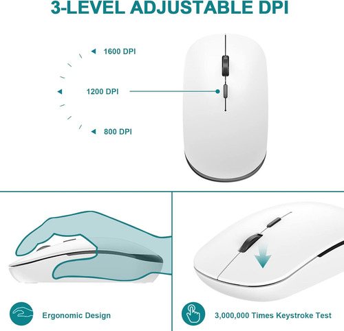 Combo De Teclado Y Mouse Inalámbricos, Juego De Teclado Y Mo
