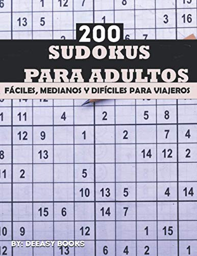 Puzzles De Sudoku Para Adultos: 200 Sudokus Para Adultos Fac