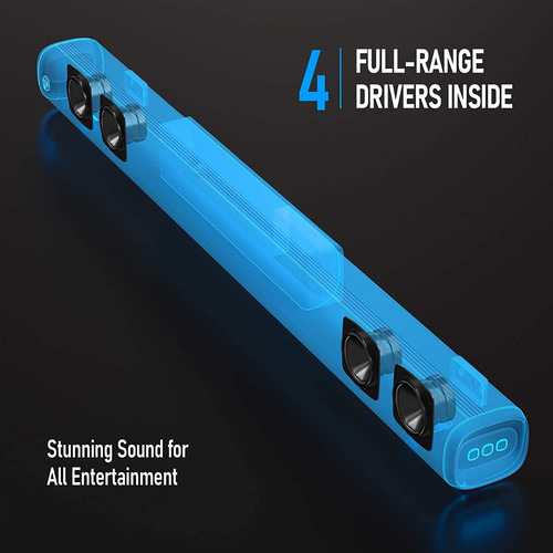 Imagen 3 de 10 de Barra De Sonido + Subwoofer 2.1 Bluetooth 5.0 Hdmi Usb 160w