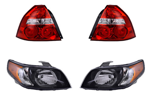 Set Calaveras + Faros Depo Aveo 2012-2016