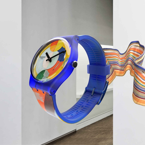 Imagen 4 de 9 de Reloj Swatch Pompidou Gz712 Carousel, By Robert Delaunay