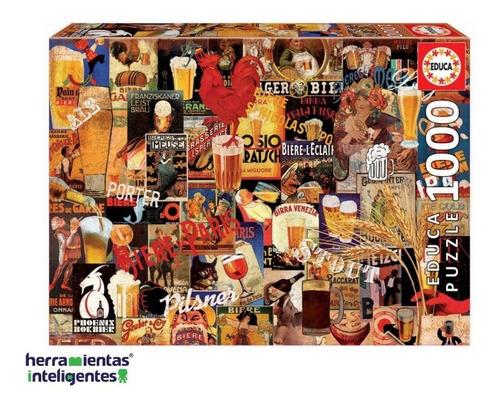 17970 Collage De Cervezas Rompecabezas 1000 Piezas Educa 