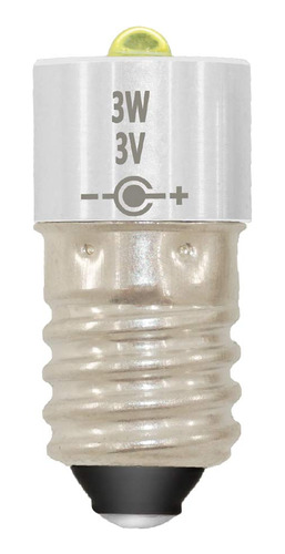 Bombilla Led Para Linterna Actualizacion E10 Base 3w Dc3v Cd