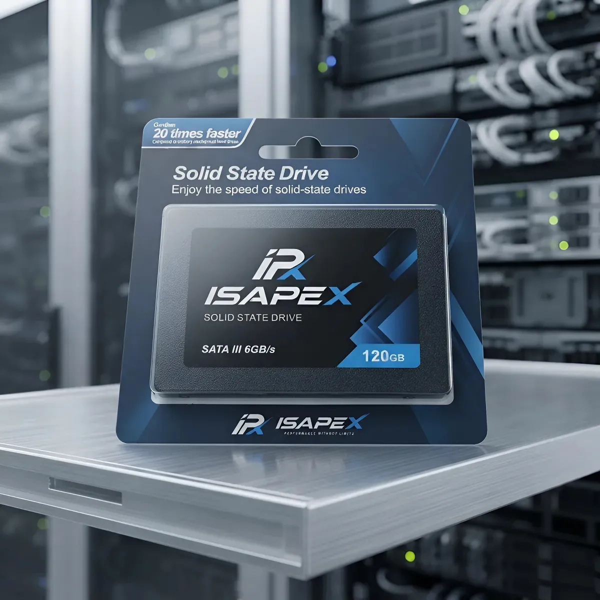 Hd Ssd Interno 120gb 2,5 Sata3 6gb/s Para Computador pcNotebook Velocidade De Leitura/Gravação De 550mb/s - Preto - isapex