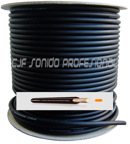 Cable De Microfono E Instrumento Mono Desbalanceado X Mt Cjf
