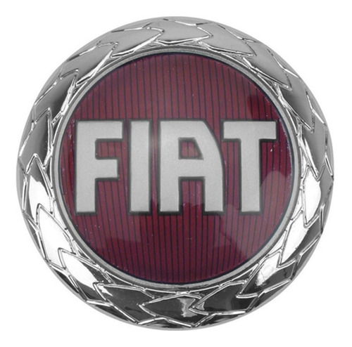 Emblema Fiat Do Porta Malas Idea 2007 2008 - Vermelho 84mm