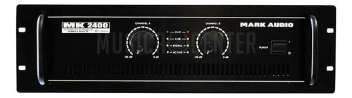 Potencia de amplificación 400 W Mark Audio Mk 2400 2 canales Bivolt Color Black RMS Potencia de salida 400 W