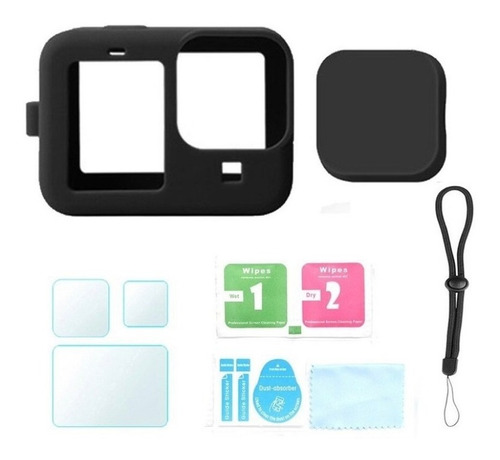 Funda Silicona Para Gopro Hero 11 + Vidrios Protectores