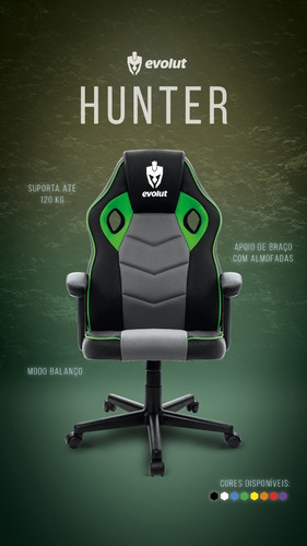 Imagem 5 de 5 de Cadeira Gamer Hunter - Eg-901 - Evolut - Lançamento Top