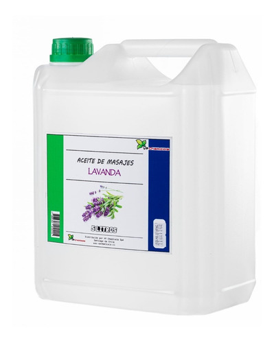 Imagen 1 de 1 de Aceite De Masajes Lavanda - Bidon 5 Litros