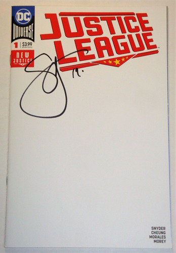 Justice League #1- Portada Special Doble- 2 Firmas- C O A (Usado)