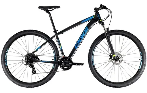 comprar Bicicleta Mtb Aro 29 Oggi Hacker Hds Pto\u002Fazul\u002Fs-lime