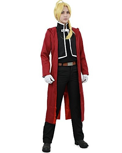 Traje De Cosplay Edward Elric Miccostumes Hombres De Negro Y