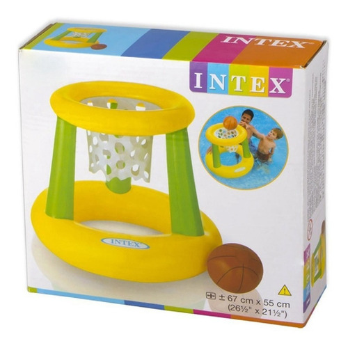 Imagen 3 de 6 de Inflable Piscina Intex Aro Basquet Mediano 67x55cm 58504 Cuo
