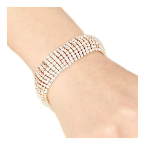 1pz Pulsera Cristal Swarovski Esclava Tobillo Joyería Fina E