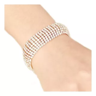 1pz Pulsera Cristal Swarovski Esclava Tobillo Joyería Fina E