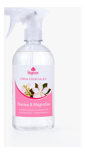  Aromatizantes De Ambiente Nardos Y Magnolias Biogreen 500ml