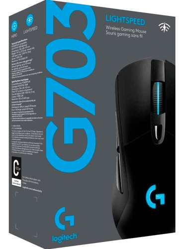 Mouse Logitech G703 Lightspeed Wirelees Color Negro
