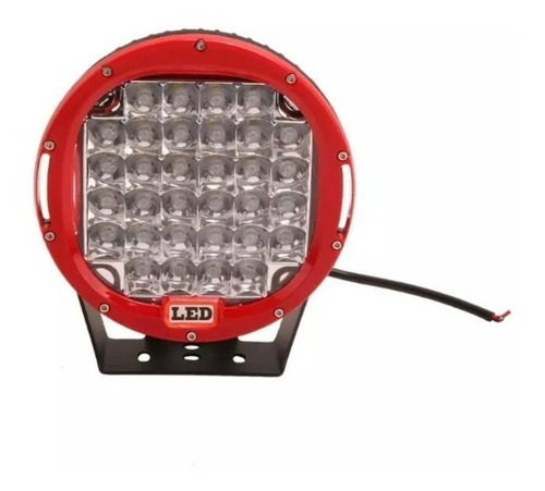 Imagen 2 de 6 de Faro Led Tipo Arb 96w 9 Pulgadas Para Rusticos Y 4x4 Rojo