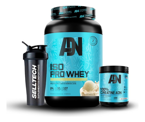 Pack Adn Iso Pro Whey 1.1kg Vainilla + Creatina 250gr