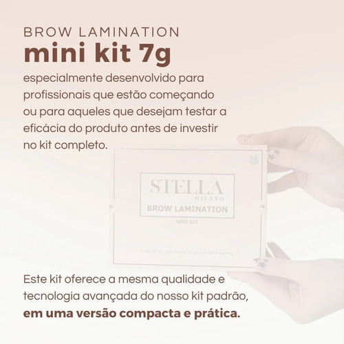 Kit Brow Lamination Lash Lifting Stella Milano 7g - Brindes