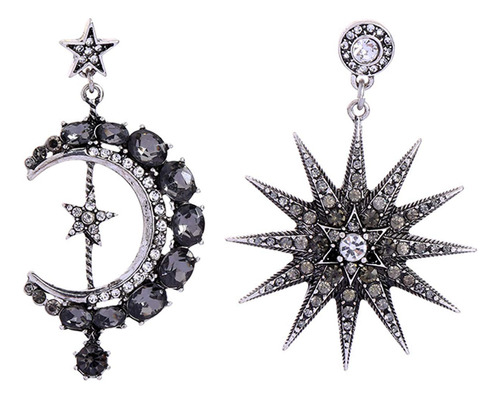 Miniduo Aretes De Luna Y Estrella Para Niñas, Joyas, A La .