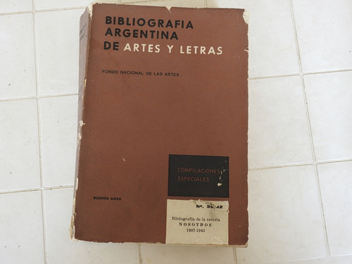 Bibliografia Argentina Artes Letras Especial Nº 32/35 L499