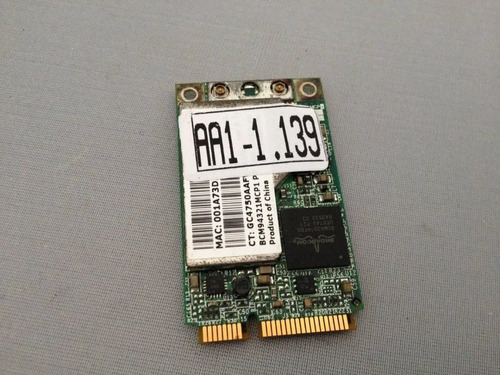 Aa139 Wireless Hp Pavilion Tx2000 Tx1000 Broadcom Wif 436253